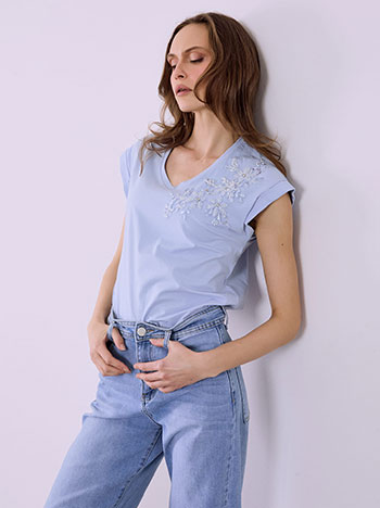 Μπλούζα με χάντρες SQ7561.4563+2