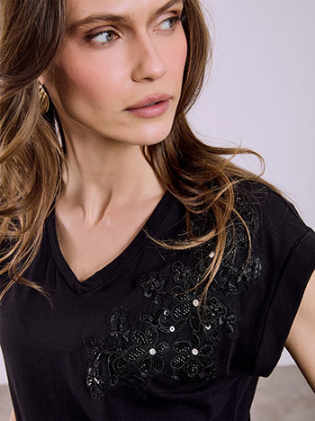 Μπλούζα με χάντρες SQ7561.4563+3