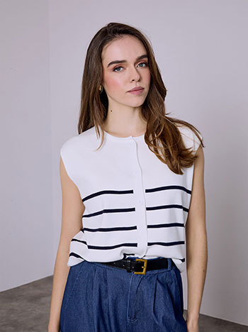 Celestino Γιλέκο με ρίγες SQ7561.5125+4