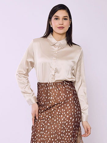 Πουκάμισο σατέν μονόχρωμο SQ7568.3378+5