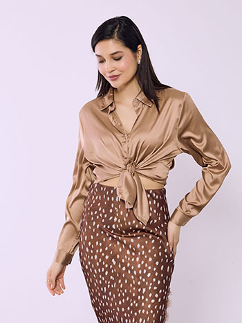 Πουκάμισο σατέν μονόχρωμο SQ7568.3378+3