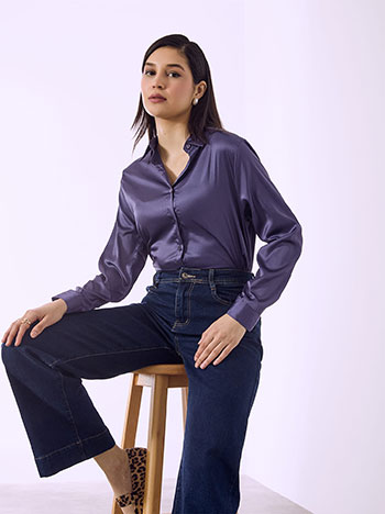 Πουκάμισο σατέν μονόχρωμο SQ7568.3378+7