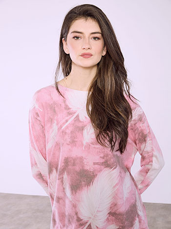 Μπλούζα εμπριμέ με απαλή υφή SQ7568.4002+3