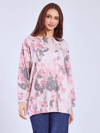 Μπλούζα με σχέδια λουλούδια SQ7568.4017+3
