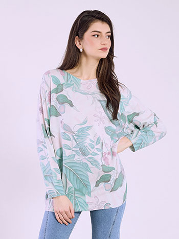 Μπλούζα φλοράλ oversized SQ7568.4020+1