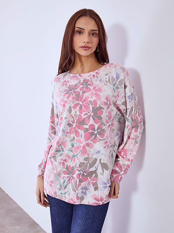 Μπλούζα με λουλούδια SQ7568.4024+3