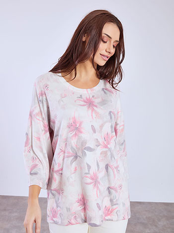 Μπλούζα φλοράλ SQ7568.4028+3