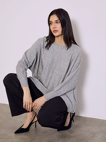 Πουλόβερ με ανάγλυφες ρίγες SQ7568.4057+2