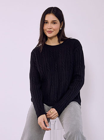 Πουλόβερ με ανάγλυφες λεπτομέρειες SQ7568.4072+1