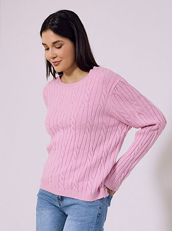 Πουλόβερ με ανάγλυφες λεπτομέρειες SQ7568.4072+5