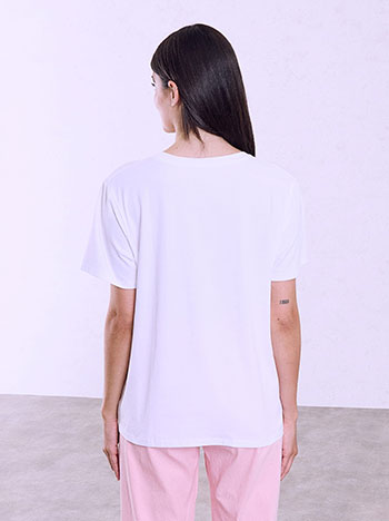 T-shirt με στάμπα Live Laugh Love SQ7568.4132+1