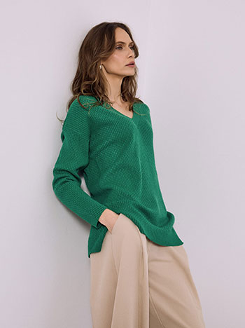 Πουλόβερ με ανοίγματα στο πλάι SQ7568.4759+5