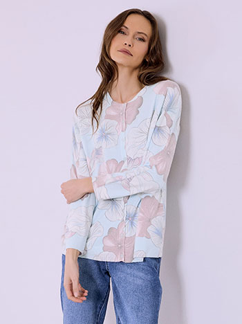 Ζακέτα φλοράλ με strass SQ7568.5031+1