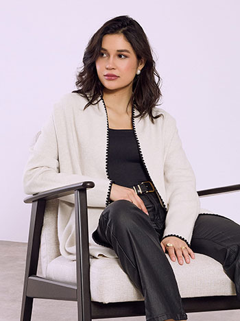 Ζακέτα με κεντητή λεπτομέρεια SQ7568.5081+4