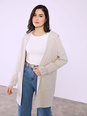 Ζακέτα με strass στο μανίκι SQ7568.5092+4