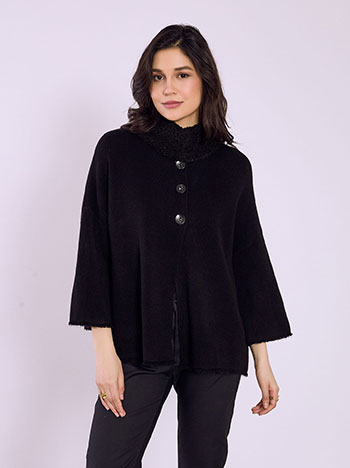 Ζακέτα με μπουκλέ γιακά SQ7568.5261+1