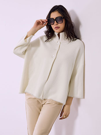 Ζακέτα με μπουκλέ γιακά SQ7568.5261+5