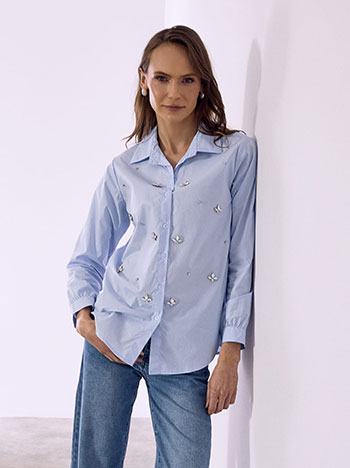 Πουκάμισο με strass πέτρες SQ7569.3320+1