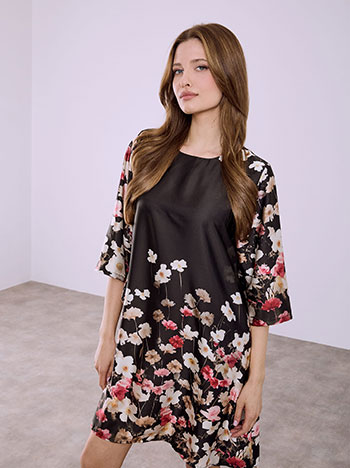 Φόρεμα σατέν φλοράλ SQ7569.8121+1