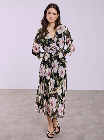 Φόρεμα φλοράλ κρουαζέ SQ7569.8552+2