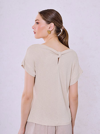 Μπλούζα με ντραπέ λαιμόκοψη SQ7570.4087+4