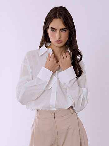 Πουκάμισο ριγέ από βαμβάκι SQ7572.3905+1