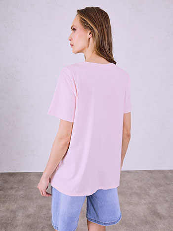  T-shirt με strass και πέρλες SQ7572.4529+3 - 2