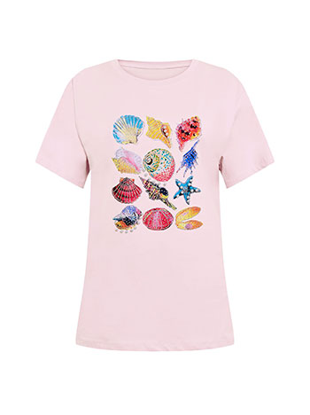  T-shirt με strass και πέρλες SQ7572.4529+3 - 3