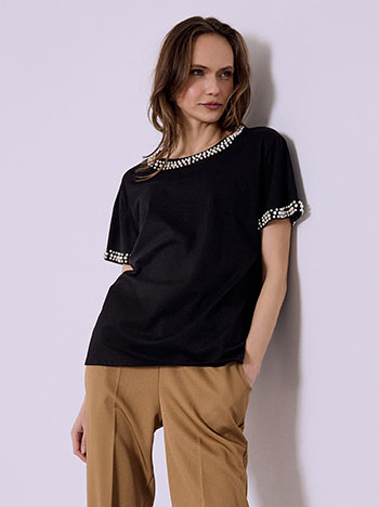 Μπλούζα με πέρλες SQ7572.4553+2