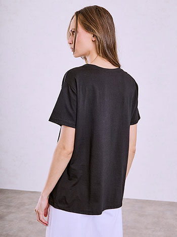 T-shirt με στάμπα λουλούδι SQ7572.4588+2