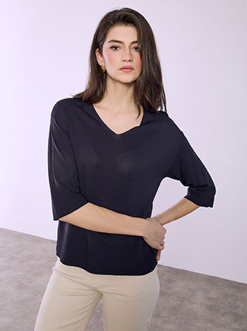 Μπλούζα με ανάγλυφες λεπτομέρειες SQ7572.4820+5