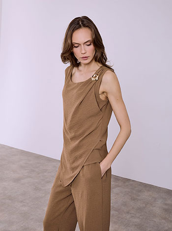 Σετ ασύμμετρο τοπ και παντελόνι SQ7578.0026+2