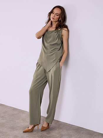 Σετ ασύμμετρο τοπ και παντελόνι SQ7578.0026+4