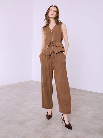 Σετ με γιλέκο και παντελόνα απο βισκόζη SQ7578.0515+1