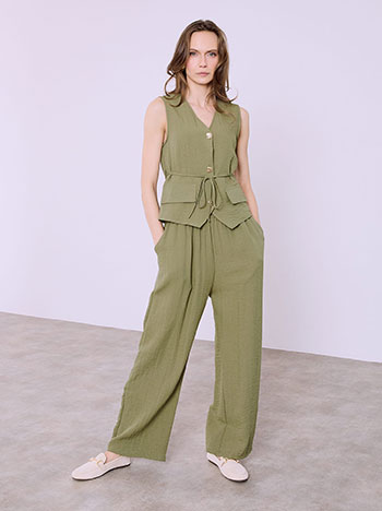 Σετ με γιλέκο και παντελόνα απο βισκόζη SQ7578.0515+3