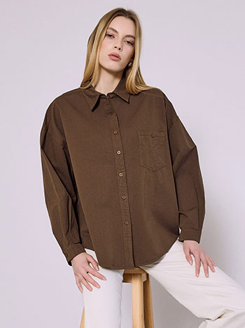 Πουκάμισο denim oversized SQ7578.3603+4