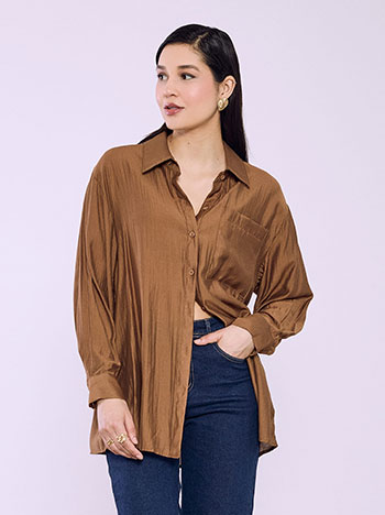 Πουκάμισο μακρύ με τσέπη SQ7578.3810+3