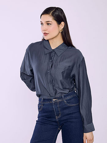 Πουκάμισο μακρύ με τσέπη SQ7578.3810+6