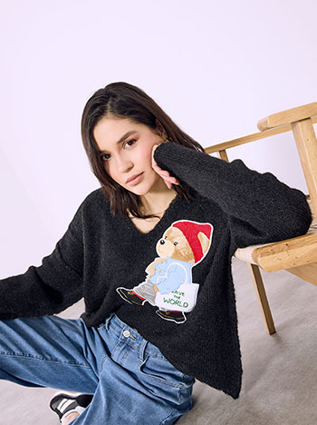 Πουλόβερ με αρκουδάκι SQ7578.4231+1