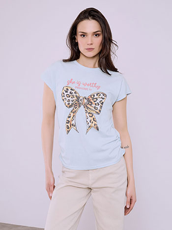 Μπλούζα με τύπωμα φιόγκο SQ7578.4258+4