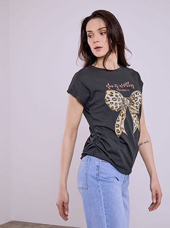 Μπλούζα με τύπωμα φιόγκο SQ7578.4258+5