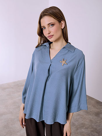 Μπλούζα με αποσπώμενη καρφίτσα SQ7578.4517+4