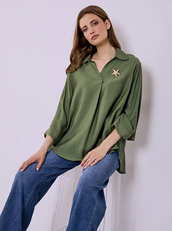 Μπλούζα με αποσπώμενη καρφίτσα SQ7578.4517+5