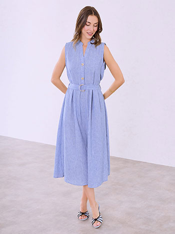 Φόρεμα με ανάγλυφα κουμπιά SQ7578.8527+3