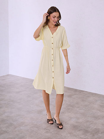 Σεμιζιέ φόρεμα με βισκόζη SQ7578.8529+4