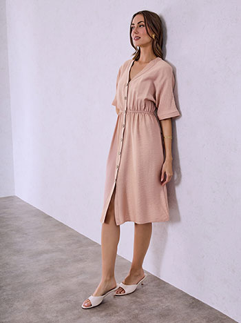 Σεμιζιέ φόρεμα με βισκόζη SQ7578.8529+5