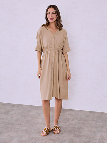 Σεμιζιέ φόρεμα με βισκόζη SQ7578.8529+3