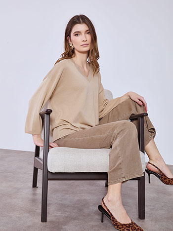 Πουλόβερ με V λαιμόκοψη SQ7583.4073+3