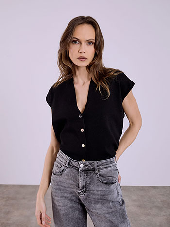 Γιλέκο μονόχρωμο SQ7583.5009+3