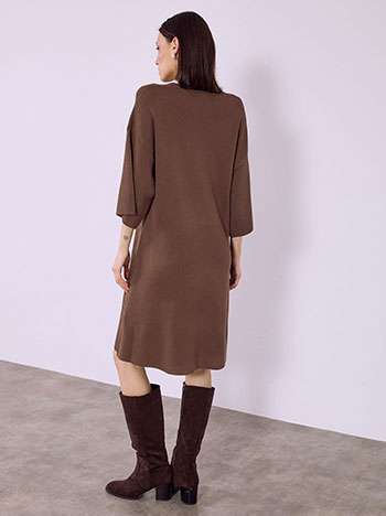 Φόρεμα πλεκτό μίνι με καρφίτσα SQ7583.8066+1 φωτογραφία